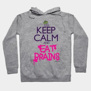 KEEP CALM EAT BRAINS Hoodie